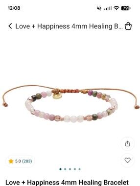 Lotus And Luna Love And Happiness 4mm Healing Bracelet